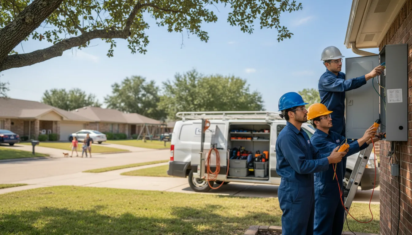 Certified electrician providing emergency electrical services in Mangham, LA